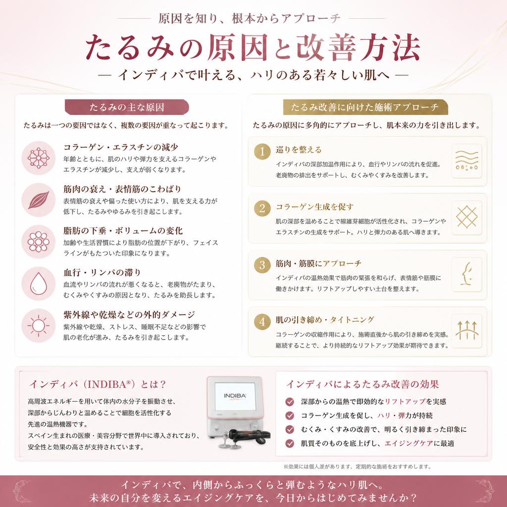 たるみ改善に効果的な施術
