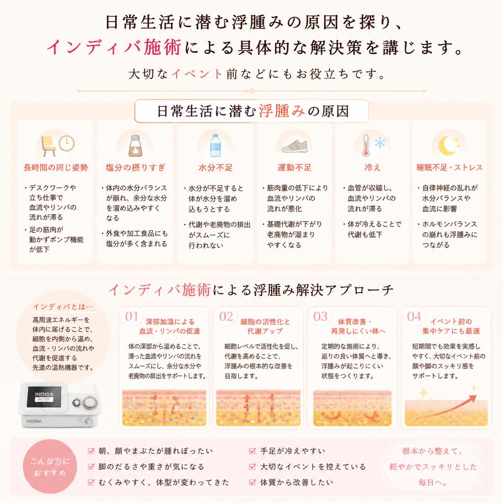 2. 浮腫みの原因と解消法