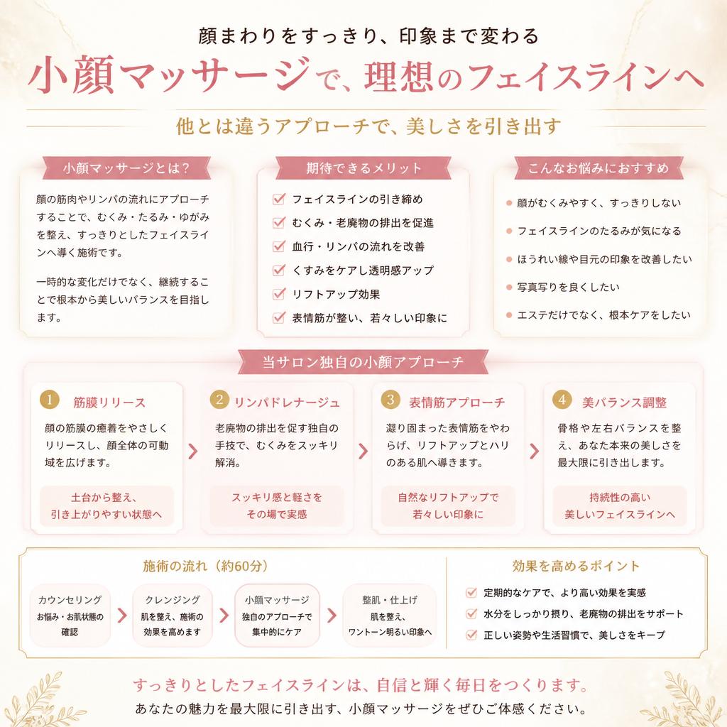 5. 小顔マッサージで魅力UP！