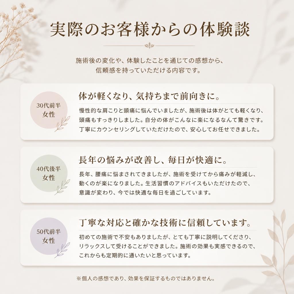 お客様の声