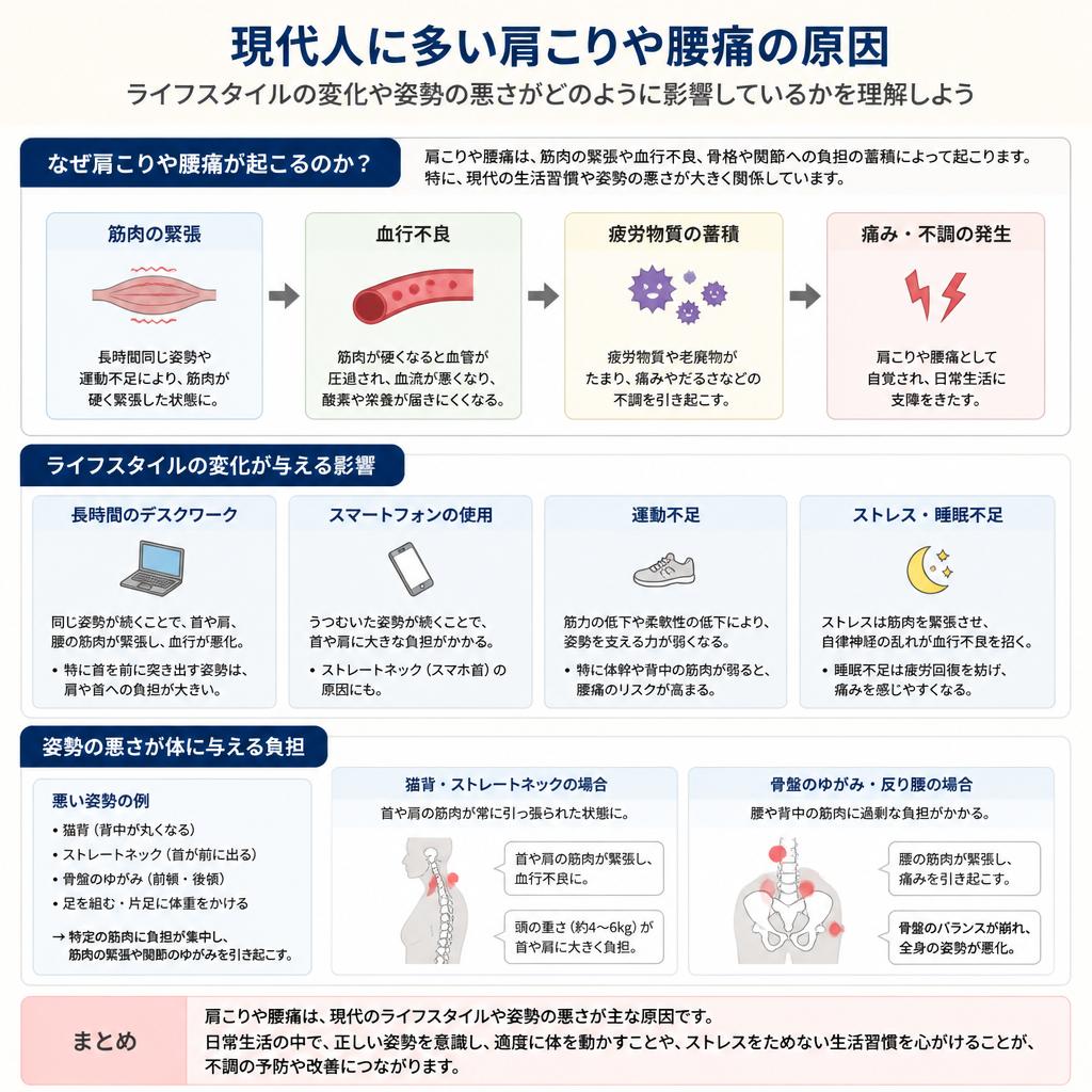 肩こり・腰痛の原因