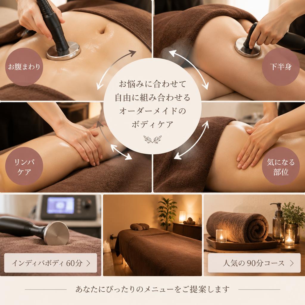 痩身を目指す方へ。一人ひとりに合わせたオーダーメイドケア